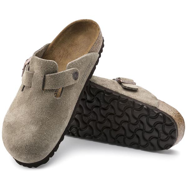 BIRKENSTOCK Boston Taupe Suede Outlet Store
