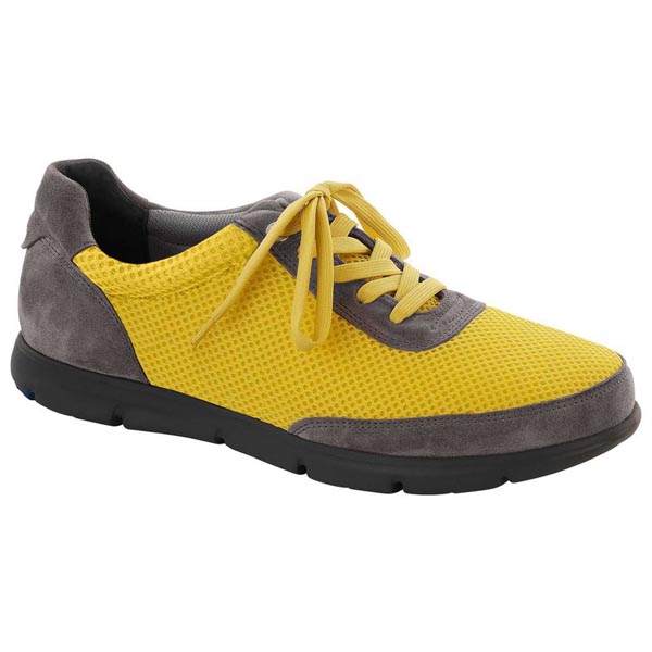 BIRKENSTOCK Illinois Yellow/Grey Suede Leather/Textile Outlet Store