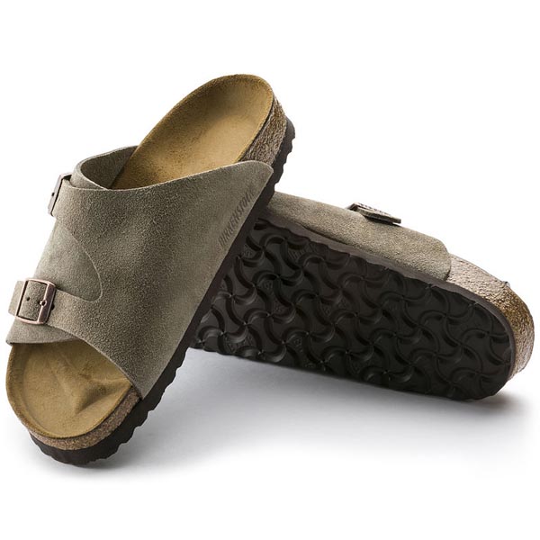 BIRKENSTOCK Zürich Taupe Suede Leather Outlet Store