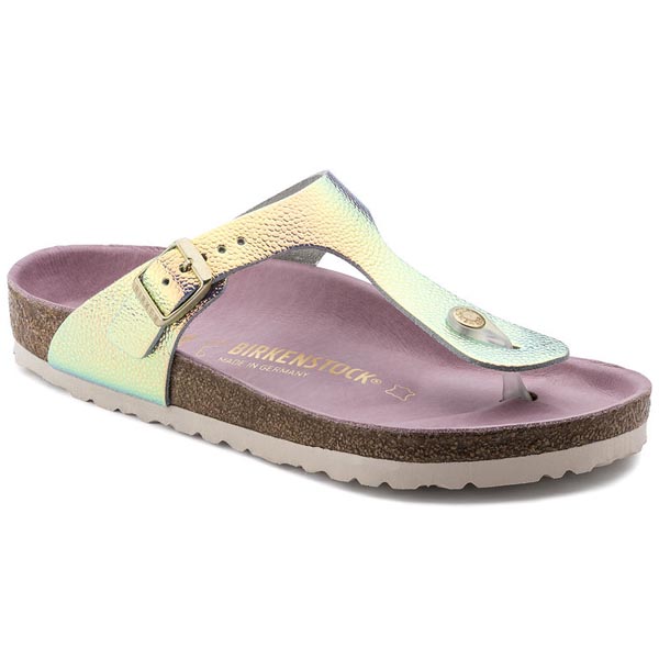 BIRKENSTOCK Gizeh Lux Ombre Pearl Silver Orchid Leather Outlet Store