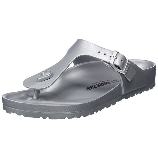 Birkenstock Essentials Unisex Gizeh EVA Sandals Silver