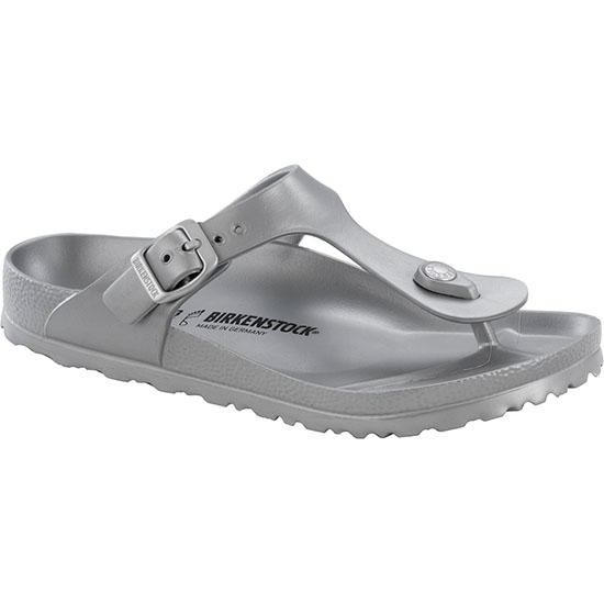 Birkenstock Essentials Unisex Gizeh EVA Sandals Metallic Silver