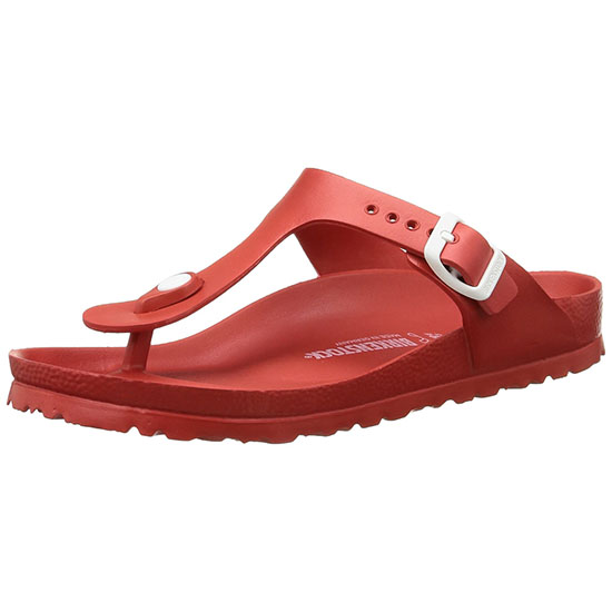 Birkenstock Essentials Unisex Gizeh EVA Sandals Red1