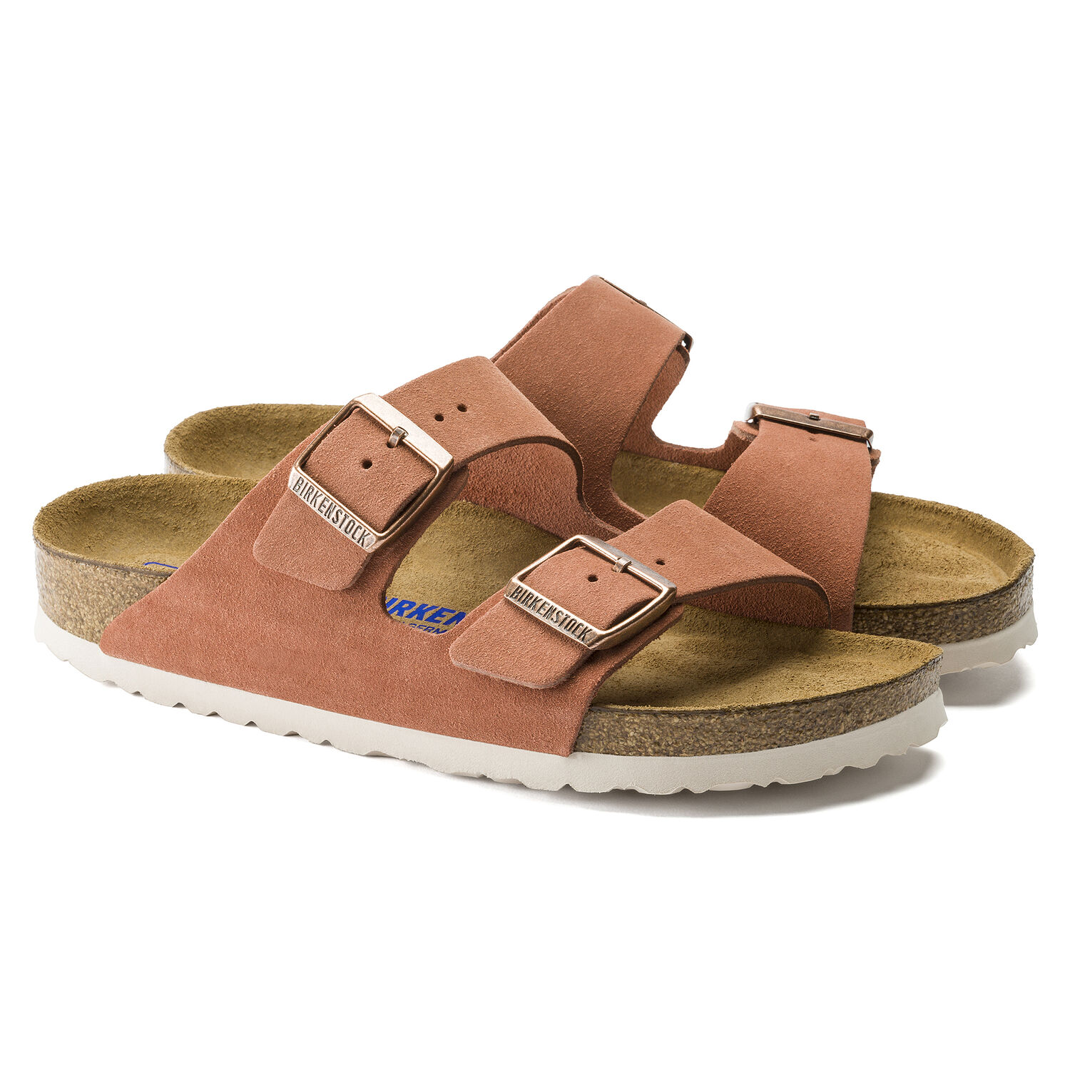 Birkenstock Arizona Soft Footbed Suede Leather Earth Red