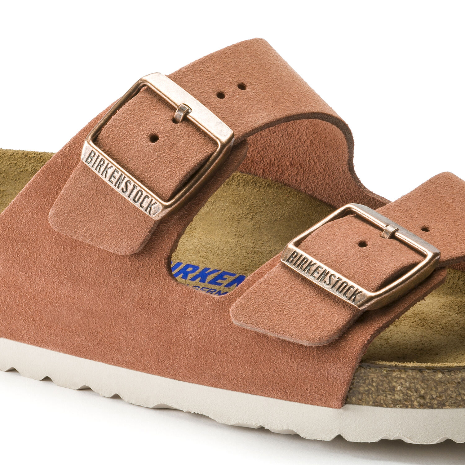 Birkenstock Arizona Soft Footbed Suede Leather Earth Red