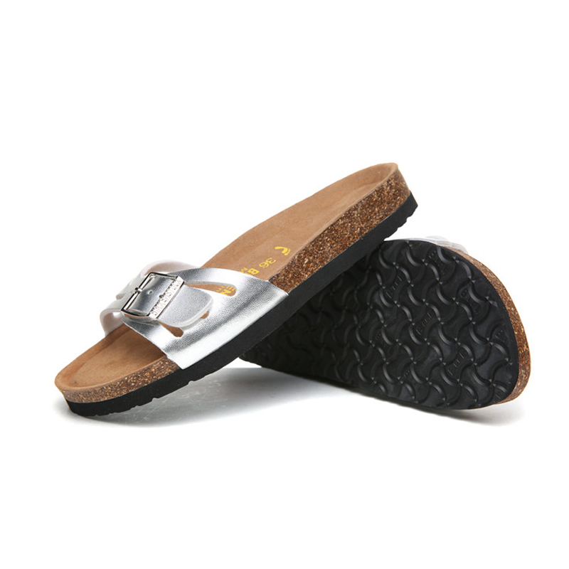 2018 Birkenstock 051 Leather Sandal silver