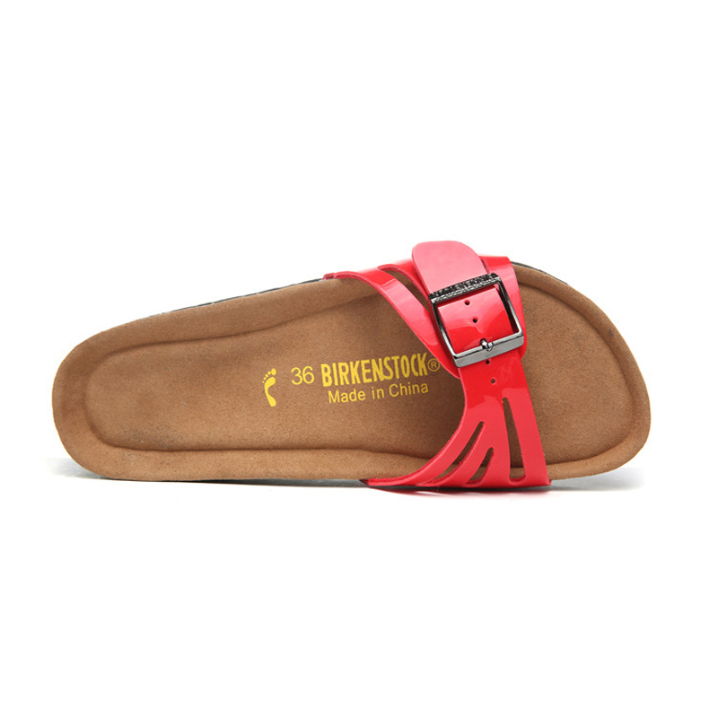 2018 Birkenstock 052 Leather Sandal red