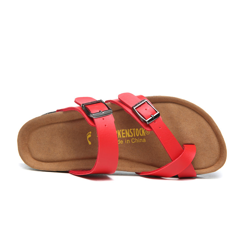 2018 Birkenstock 068 Leather Sandal red