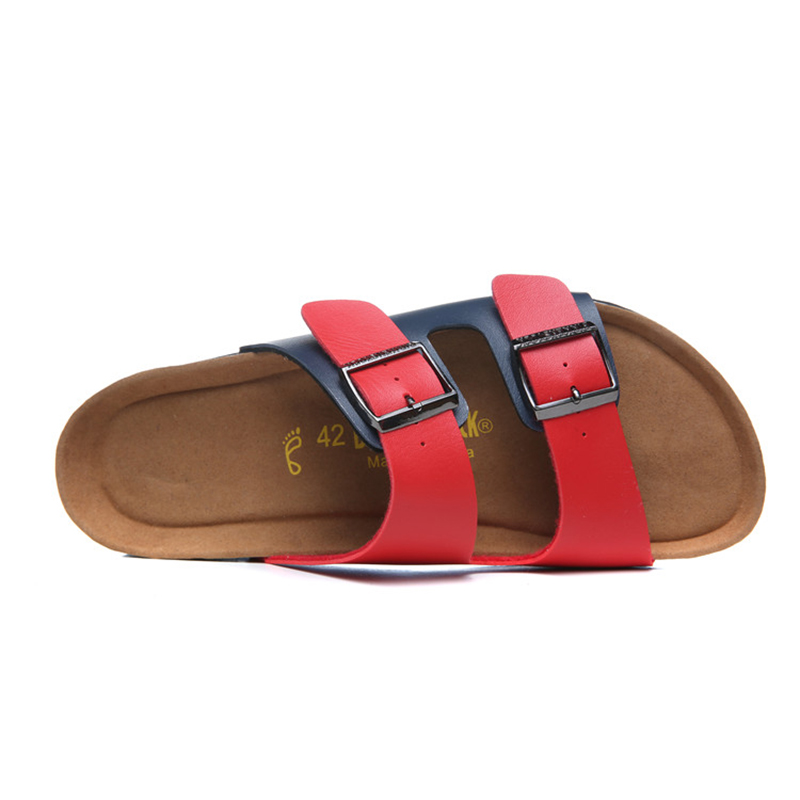 2018 Birkenstock 133 Leather Sandal White and red