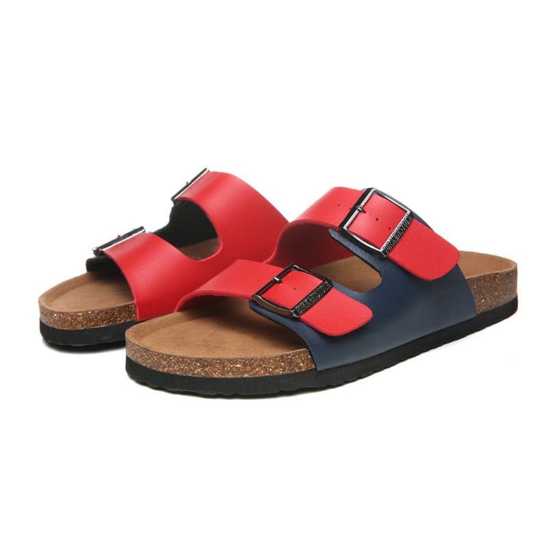 2018 Birkenstock 141 Leather Sandal White and red