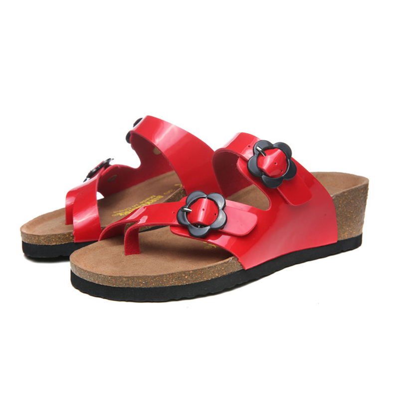 2018 Birkenstock 154 Leather Sandal red