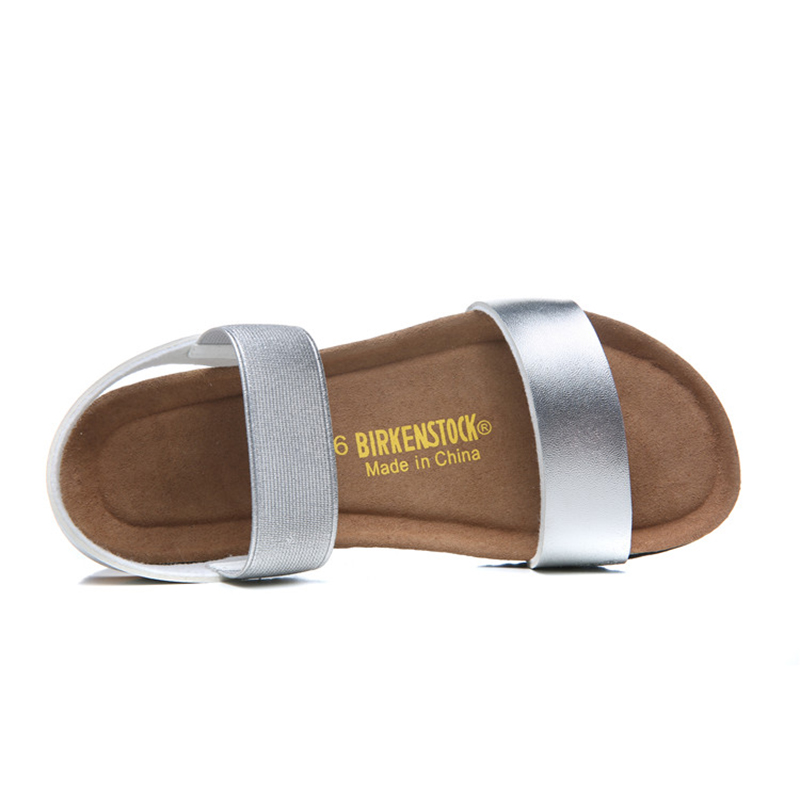 2018 Birkenstock 159 Leather Sandal silver