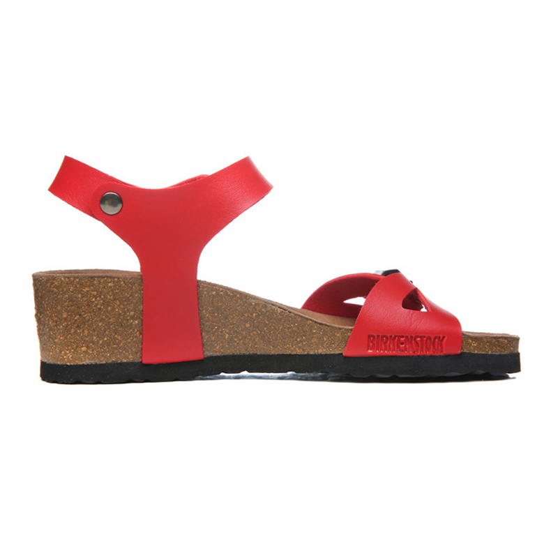 2018 Birkenstock 163 Leather Sandal red